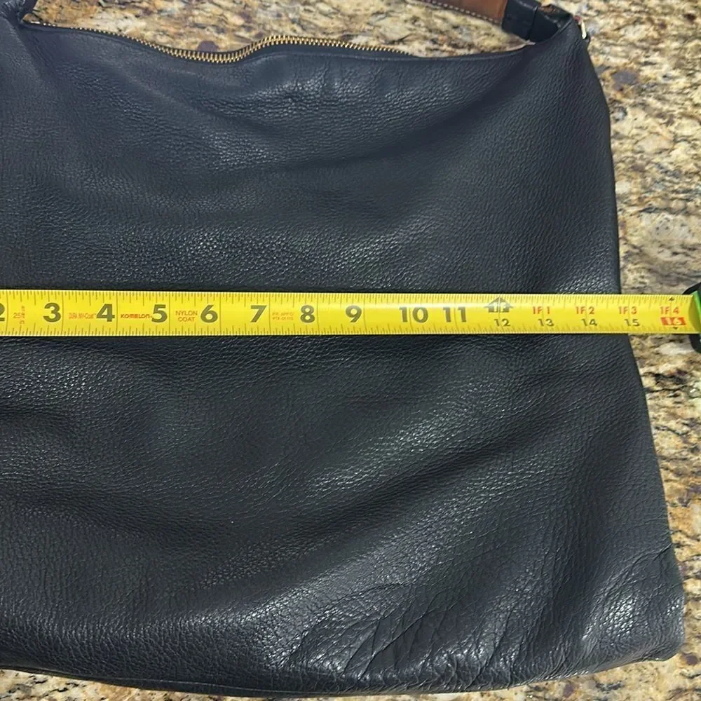 Reed Krakoff Black Leather Gold Tone Hardware Hobo Bag